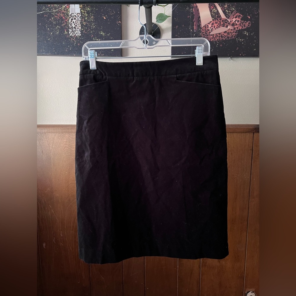 Vintage JG hook velvet pencil skirt